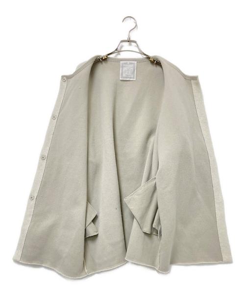 BEARDSLEY（ビアズリー）BEARDSLEY (ビアズリー) 洗えるニットコート ベージュ サイズ:Fの古着・服飾アイテム