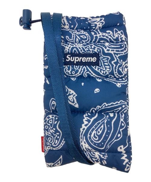 SUPREME（シュプリーム）Supreme (シュプリーム) 22AW puffer neck pouch ブルーの古着・服飾アイテム