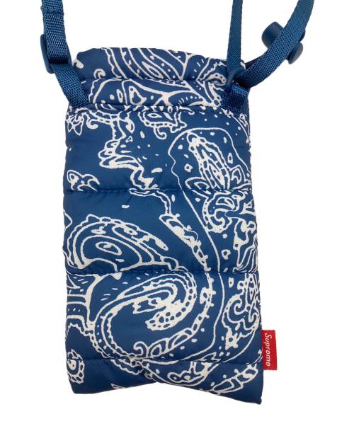 SUPREME（シュプリーム）Supreme (シュプリーム) 22AW puffer neck pouch ブルーの古着・服飾アイテム