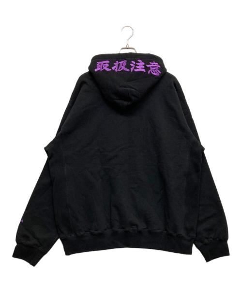 BlackEyePatch（ブラックアイパッチ）BlackEyePatch (ブラックアイパッチ) Awich (エーウィッチ) プルオーバーパーカー ブラック サイズ:XXL 未使用品の古着・服飾アイテム