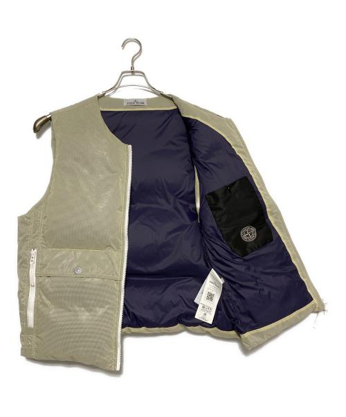 STONE ISLAND（ストーンアイランド）STONE ISLAND (ストーンアイランド) RIPSTOP COVER DOWN GILET ベージュ サイズ:Lの古着・服飾アイテム