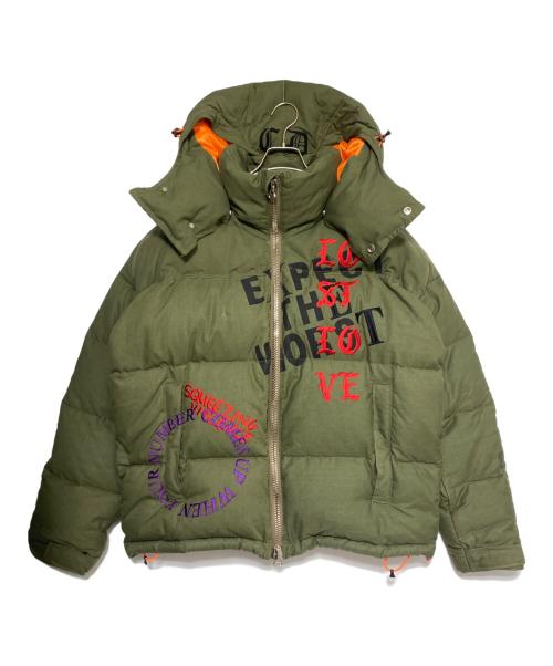 READYMADE（レディメイド）READYMADE (レディメイド) Cali Thornhill DeWitt (カリ ソーンヒル デウィット) DOWN JACKET オリーブ サイズ:1の古着・服飾アイテム