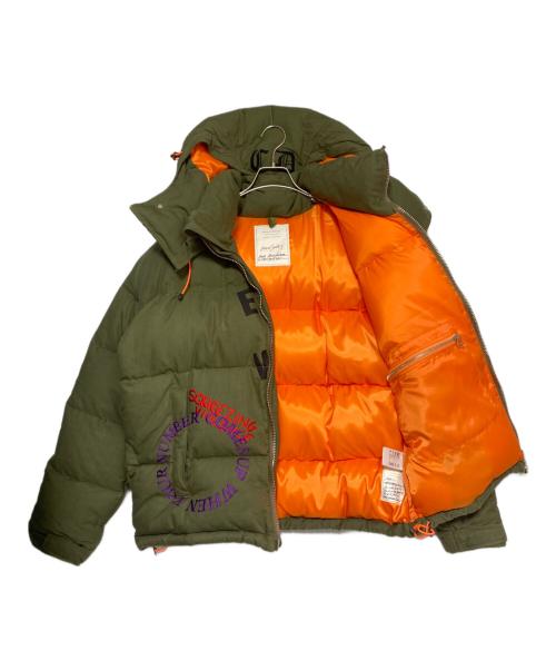 READYMADE（レディメイド）READYMADE (レディメイド) Cali Thornhill DeWitt (カリ ソーンヒル デウィット) DOWN JACKET オリーブ サイズ:1の古着・服飾アイテム