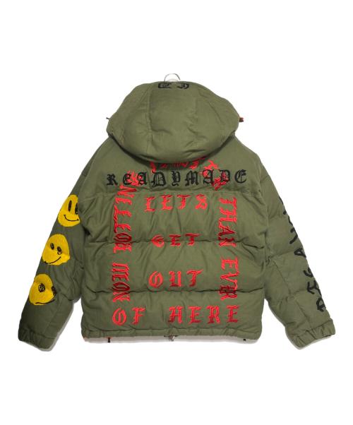 READYMADE（レディメイド）READYMADE (レディメイド) Cali Thornhill DeWitt (カリ ソーンヒル デウィット) DOWN JACKET オリーブ サイズ:1の古着・服飾アイテム