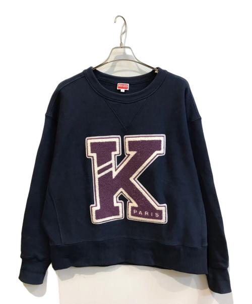 KENZO（ケンゾー）KENZO (ケンゾー) ロゴスウェット ネイビー サイズ:Mの古着・服飾アイテム