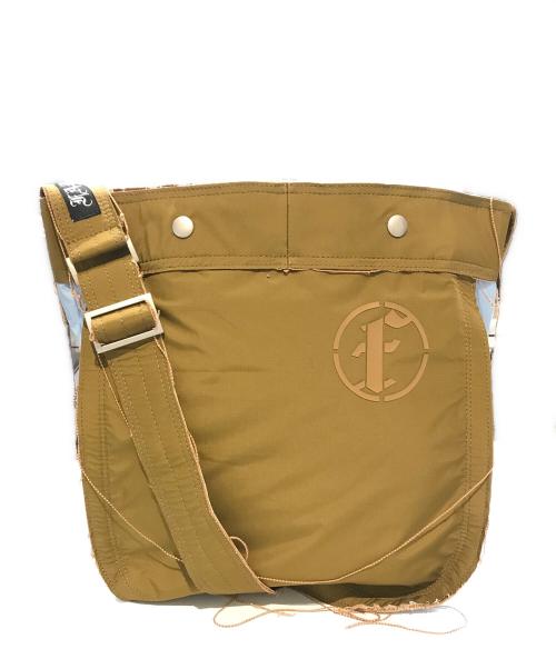 FAF（エフエーエフ）FAF (エフエーエフ) PROTOTYPE002 ナイロンショルダーバッグ PROTOTYPE002 ブラウン×ブルーの古着・服飾アイテム