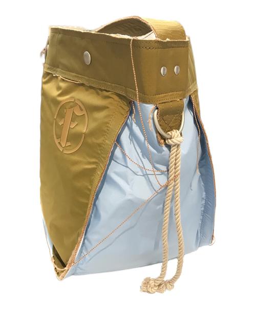 FAF（エフエーエフ）FAF (エフエーエフ) PROTOTYPE002 ナイロンショルダーバッグ PROTOTYPE002 ブラウン×ブルーの古着・服飾アイテム