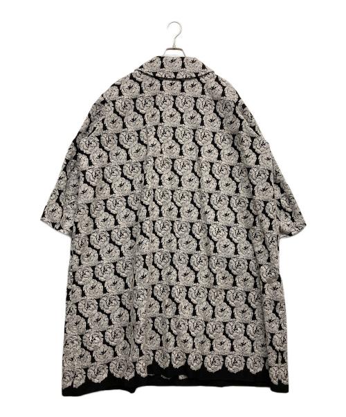 mina perhonen（ミナ ペルホネン）mina perhonen (ミナ ペルホネン) flair コート ブラック×ホワイト サイズ:38の古着・服飾アイテム