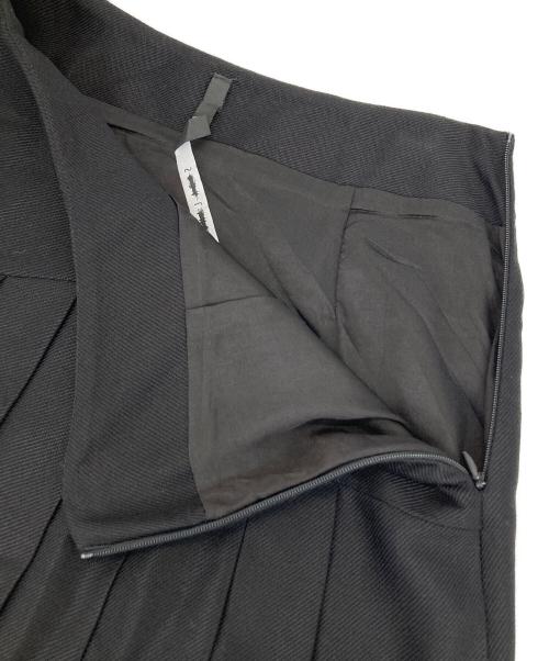 SARA LANZI（サラランツィ）SARA LANZI (サラランツィ) プリーツ切替スカート ブラック サイズ:XSの古着・服飾アイテム