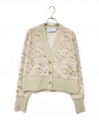 MURRALミューラル）の古着「カモフラージュ刺繍ニットカーディガン 25年モデル」｜アイボリー
