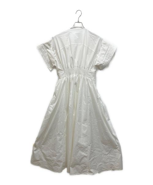 ELENDEEK（エレンディーク）ELENDEEK (エレンディーク) オープンカラーシャツワンピース ホワイト サイズ:2の古着・服飾アイテム
