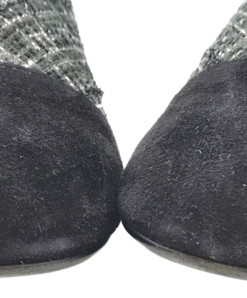 DIANA（ダイアナ）DIANA (ダイアナ) ツイードショートブーツ グレー サイズ:24cmの古着・服飾アイテム