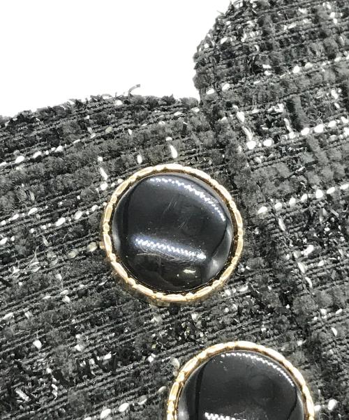 DIANA（ダイアナ）DIANA (ダイアナ) ツイードショートブーツ グレー サイズ:24cmの古着・服飾アイテム