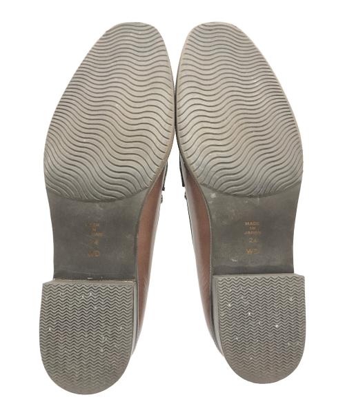 DIANA（ダイアナ）DIANA (ダイアナ) モノグラムスクエアビットローファー ブラウン サイズ:24cmの古着・服飾アイテム