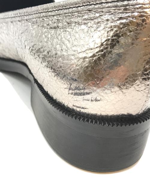 DIANA（ダイアナ）DIANA (ダイアナ) スクエアビットローファー シルバー サイズ:24cmの古着・服飾アイテム