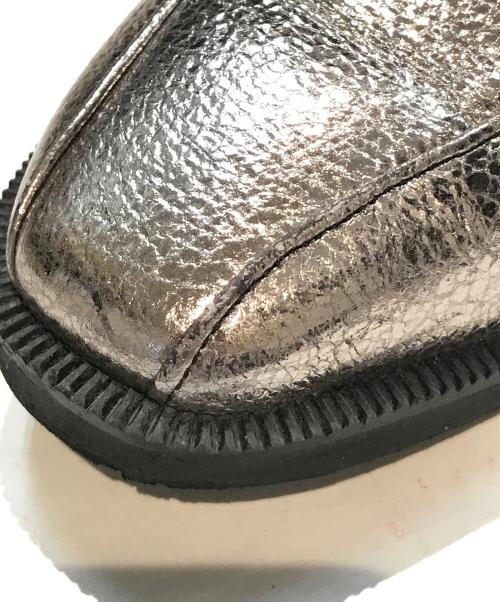 DIANA（ダイアナ）DIANA (ダイアナ) スクエアビットローファー シルバー サイズ:24cmの古着・服飾アイテム