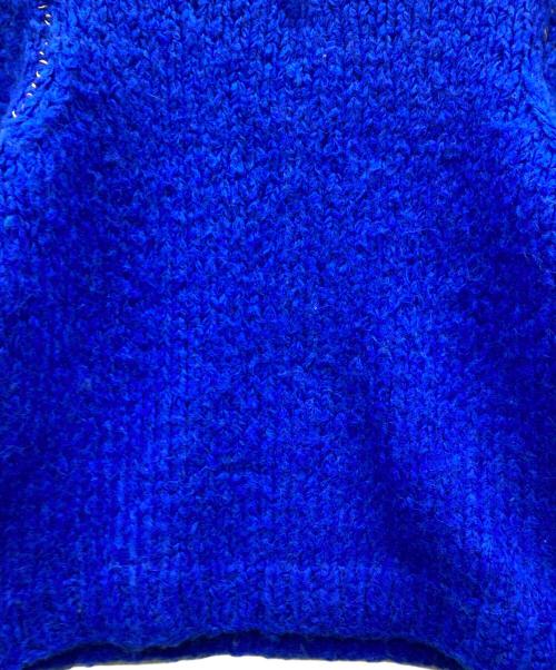 Acne studios（アクネ ストゥディオズ）ACNE STUDIOS (アクネ ストゥディオス) アルパカ混ローゲージVネックニット ブルー サイズ:Sの古着・服飾アイテム