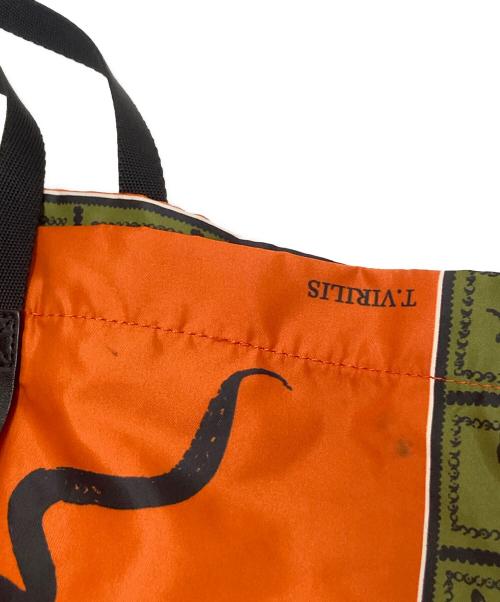 TOGA VIRILIS（トーガ ビリリース）TOGA VIRILIS (トーガ ビリリース) Animal Print Tote Bag オレンジ サイズ:下記参照の古着・服飾アイテム