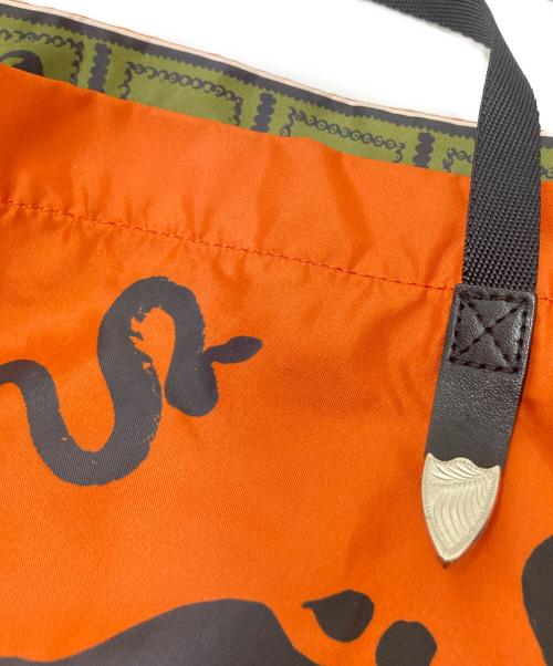 TOGA VIRILIS（トーガ ビリリース）TOGA VIRILIS (トーガ ビリリース) Animal Print Tote Bag オレンジ サイズ:下記参照の古着・服飾アイテム