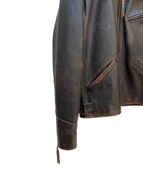 MORGAN（モーガン）MORGAN (モーガン) レザージャケット ブラウン サイズ:Ｍの古着・服飾アイテム