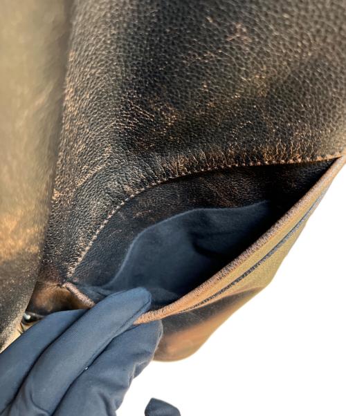 MORGAN（モーガン）MORGAN (モーガン) レザージャケット ブラウン サイズ:Ｍの古着・服飾アイテム