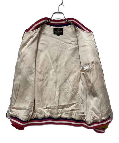 HOUSTON（ヒューストン）HOUSTON (ヒューストン) 刺繍 スーベニアジャケット ブルー サイズ:Lの古着・服飾アイテム