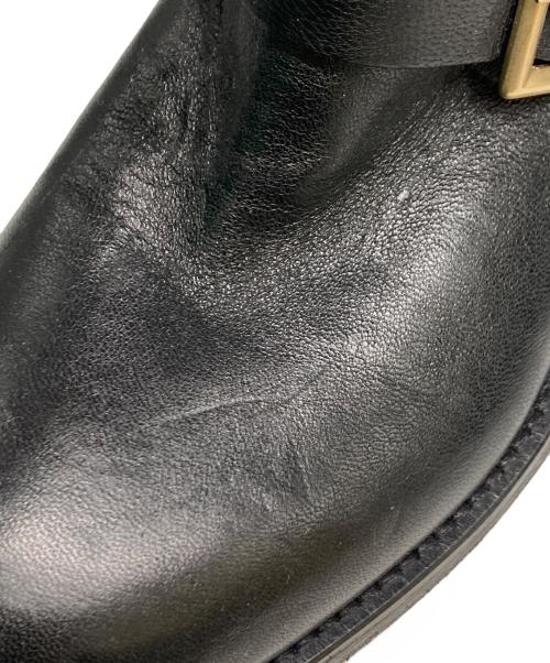 JIMMY CHOO（ジミーチュウ）JIMMY CHOO (ジミーチュウ) YOUTH バイカーブーツ ブラック サイズ:36の古着・服飾アイテム