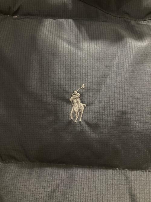 POLO RALPH LAUREN（ポロ・ラルフローレン）POLO RALPH LAUREN (ポロ・ラルフローレン) リップストップフーデットダウンジャケット ブラック サイズ:Mの古着・服飾アイテム