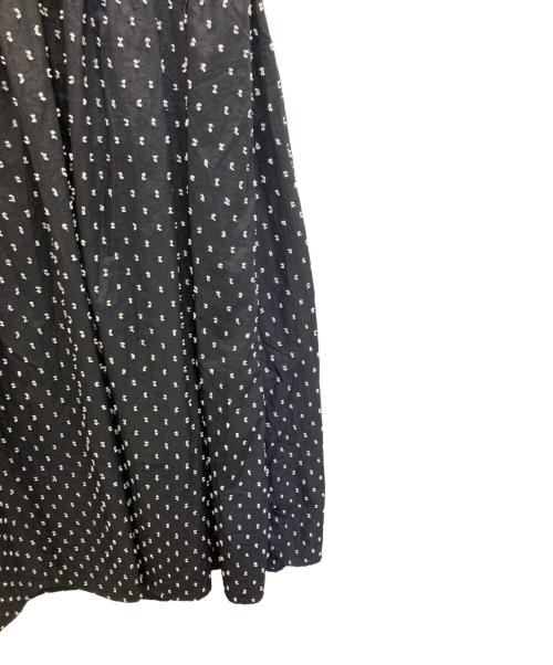ELLIE（エリー）ELLIE (エリー) ドットフレアワンピース ブラック サイズ:Sの古着・服飾アイテム