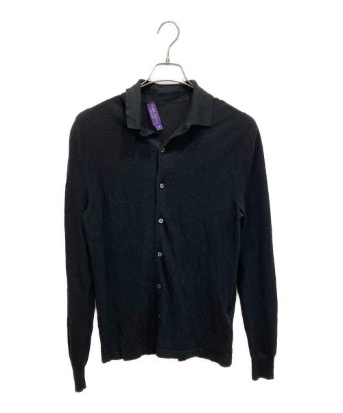 RALPH LAUREN Purple Label（ラルフ ローレン パープル レーベル）RALPH LAUREN PURPLE LABEL (ラルフ ローレン パープル レーベル) 鹿の子シャツ ブラック サイズ:Sの古着・服飾アイテム