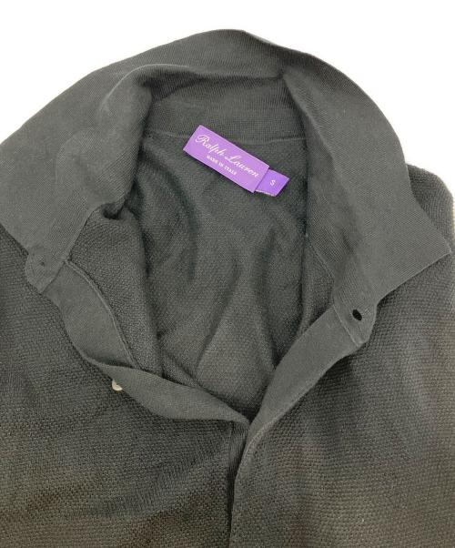 RALPH LAUREN Purple Label（ラルフ ローレン パープル レーベル）RALPH LAUREN PURPLE LABEL (ラルフ ローレン パープル レーベル) 鹿の子シャツ ブラック サイズ:Sの古着・服飾アイテム