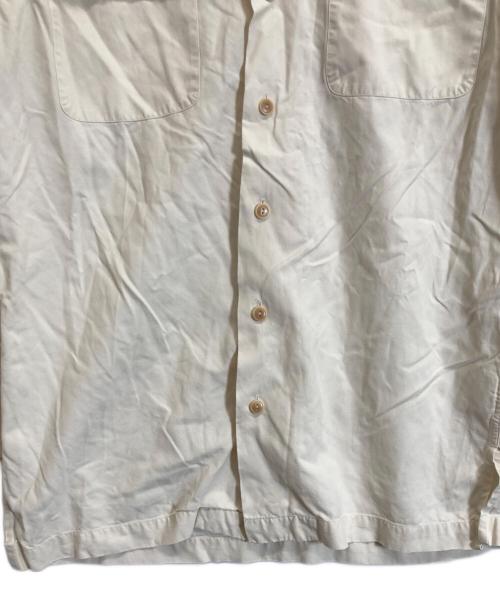 RALPH LAUREN（ラルフローレン）RALPH LAUREN (ラルフローレン) シルクコットンオープンカラーシャツ ホワイト サイズ:Mの古着・服飾アイテム