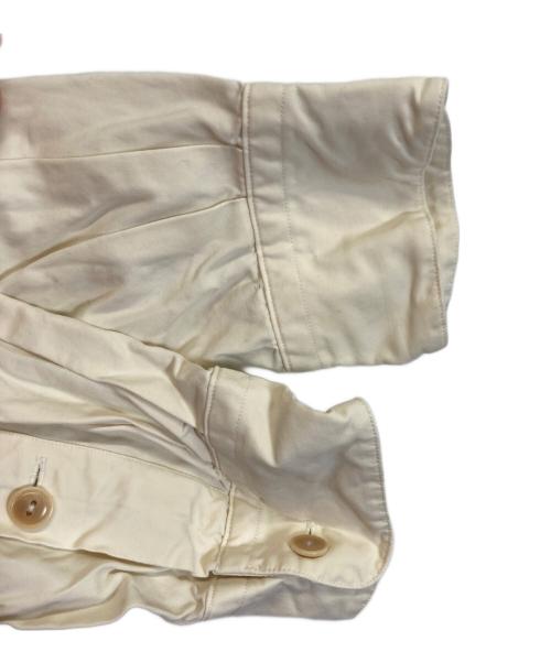 RALPH LAUREN（ラルフローレン）RALPH LAUREN (ラルフローレン) シルクコットンオープンカラーシャツ ホワイト サイズ:Mの古着・服飾アイテム