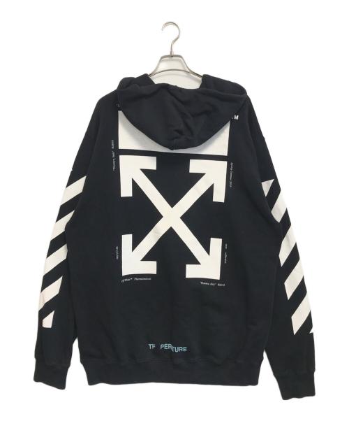 OFFWHITE（オフホワイト）OFFWHITE (オフホワイト) プルオーバーパーカー ブラック サイズ:XLの古着・服飾アイテム
