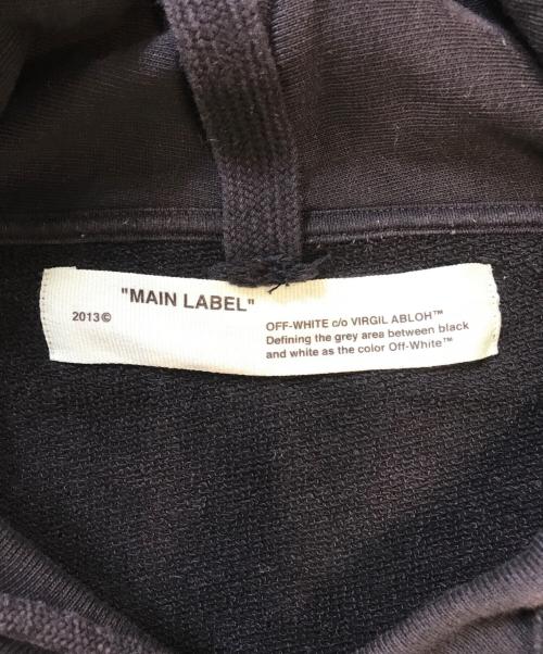 OFFWHITE（オフホワイト）OFFWHITE (オフホワイト) プルオーバーパーカー ブラック サイズ:XLの古着・服飾アイテム