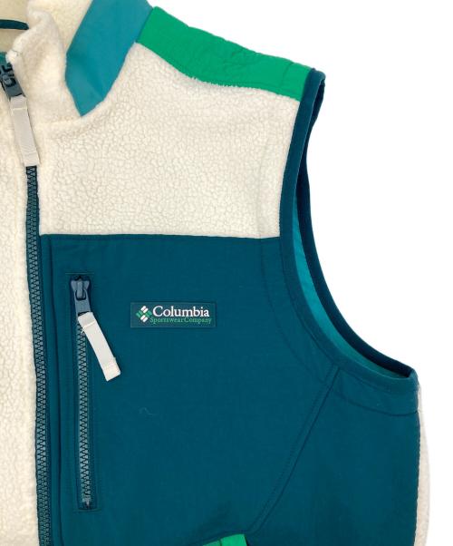 Columbia（コロンビア）Columbia (コロンビア) KITH (キス) Sherpa Vest グリーン サイズ:Sの古着・服飾アイテム