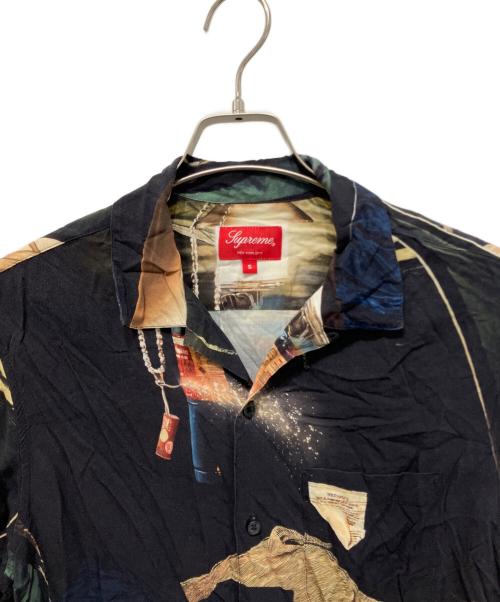 SUPREME（シュプリーム）Supreme (シュプリーム) 21SS Firecracker Rayon S/S Shirt 半袖シャツ ブラック サイズ:Sの古着・服飾アイテム