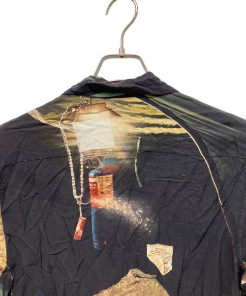 SUPREME（シュプリーム）Supreme (シュプリーム) 21SS Firecracker Rayon S/S Shirt 半袖シャツ ブラック サイズ:Sの古着・服飾アイテム