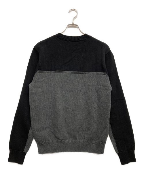 Aime Leon Dore（エメ レオン ドレ）Aime Leon Dore (エメ レオン ドレ) バイカラーニット ブラック×グレー サイズ:Sの古着・服飾アイテム