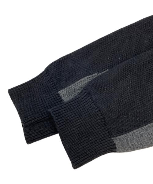 Aime Leon Dore（エメ レオン ドレ）Aime Leon Dore (エメ レオン ドレ) バイカラーニット ブラック×グレー サイズ:Sの古着・服飾アイテム