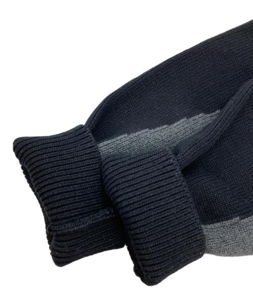 Aime Leon Dore（エメ レオン ドレ）Aime Leon Dore (エメ レオン ドレ) バイカラーニット ブラック×グレー サイズ:Sの古着・服飾アイテム