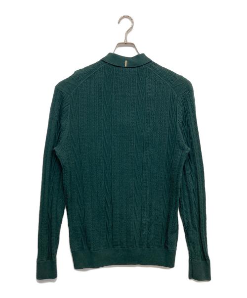 KITH（キス）KITH (キス) ニットポロシャツ グリーン サイズ:Sの古着・服飾アイテム