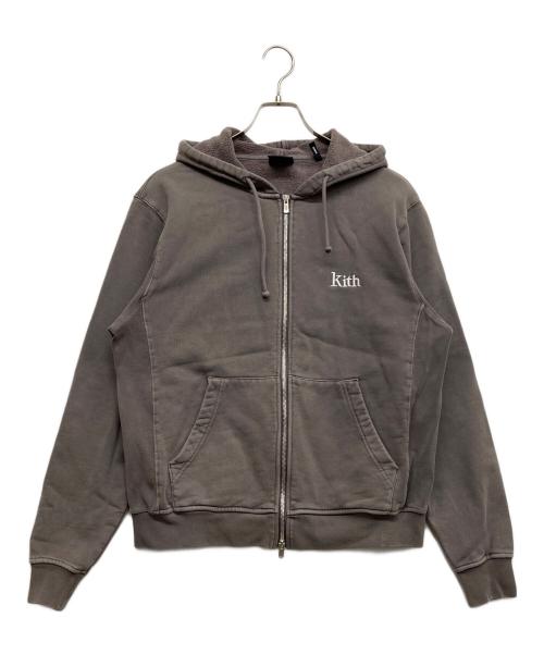 KITH（キス）KITH (キス) Williams III Zip Up Hoodie グレージュ サイズ:Sの古着・服飾アイテム