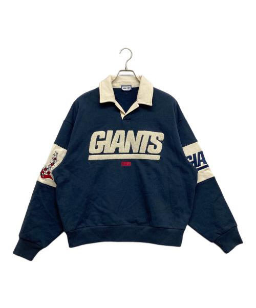 KITH（キス）KITH (キス) NFL (エヌエフエル) Giants Nelson Collared Pullover ネイビー サイズ:Sの古着・服飾アイテム