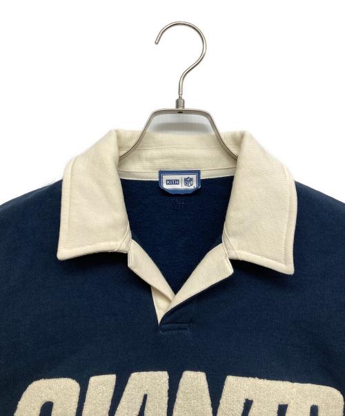 KITH（キス）KITH (キス) NFL (エヌエフエル) Giants Nelson Collared Pullover ネイビー サイズ:Sの古着・服飾アイテム
