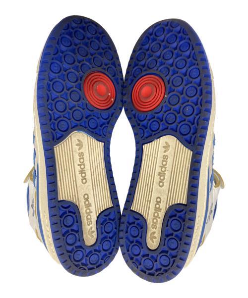 adidas（アディダス）adidas (アディダス) ハイカットスニーカー ホワイト×ブルー サイズ:26.0cmの古着・服飾アイテム