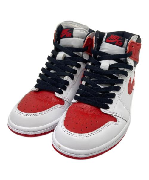 NIKE（ナイキ）NIKE (ナイキ) ハイカットスニーカー レッド×ホワイト サイズ:25.5cmの古着・服飾アイテム