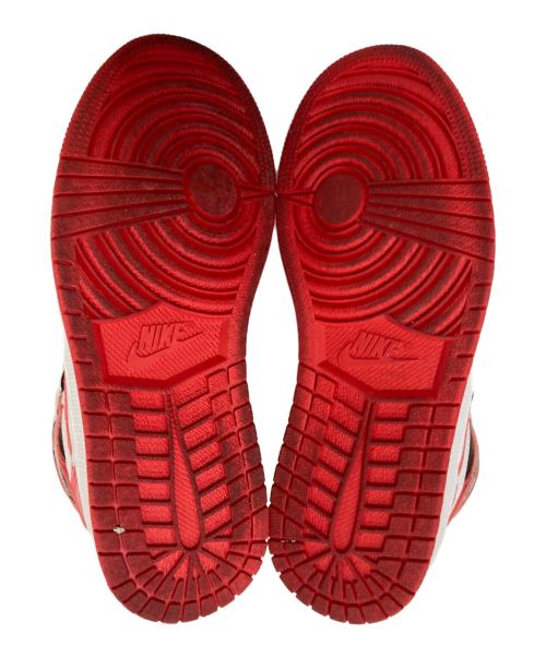 NIKE（ナイキ）NIKE (ナイキ) ハイカットスニーカー レッド×ホワイト サイズ:25.5cmの古着・服飾アイテム