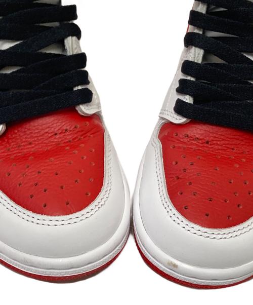NIKE（ナイキ）NIKE (ナイキ) ハイカットスニーカー レッド×ホワイト サイズ:25.5cmの古着・服飾アイテム