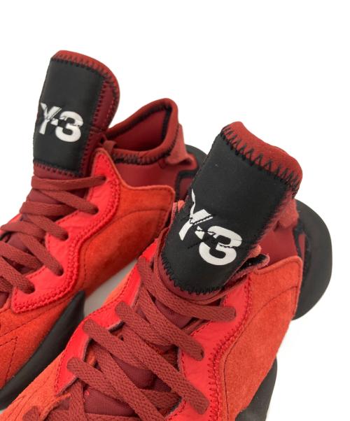 Y-3（ワイスリー）Y-3 (ワイスリー) Y-3(ワイスリー)	Kaiwaハイカットスニーカー レッド サイズ:25.5cmの古着・服飾アイテム